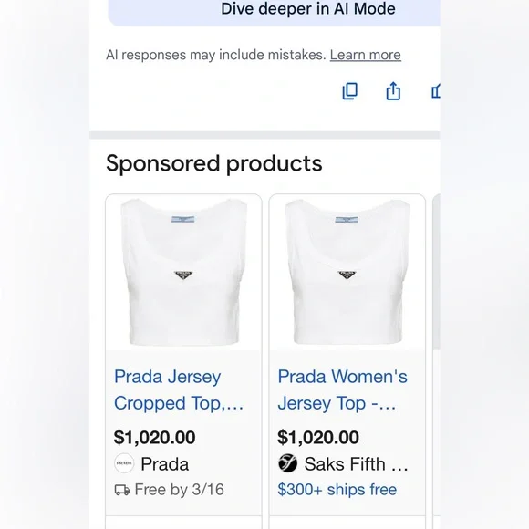 Prada Elegant White Sleeveless Crop Top - Picture 10 of 10